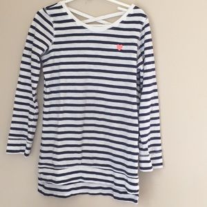 Girls Oshkosh Navy and white striped tunic